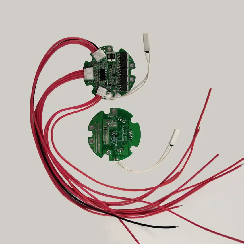 10S 36V 20A round bms for bottle battery pack split port for charge and discharge with temp sensor