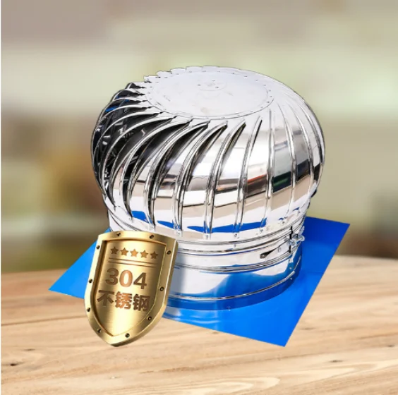 201 Edelstahl Windkugelhaube Außenventilator Rauchdachbelüftung Automatische Belüftung Ventilator Zyklon