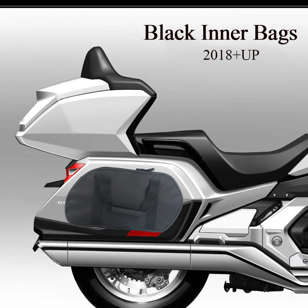 New Accessories For Honda Goldwing GL1800 F6B GL1800 2018+UP Motorcycle Side Luggage Bags Black Inner Bags