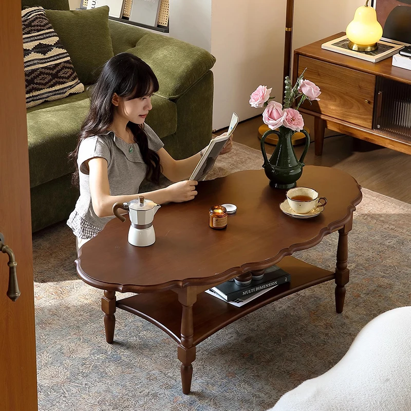 European Classic Coffee Tables Vintage Trendy Multifunction Storage Coffee Tables Rustic Simple Meubles De Maison Furniture Home