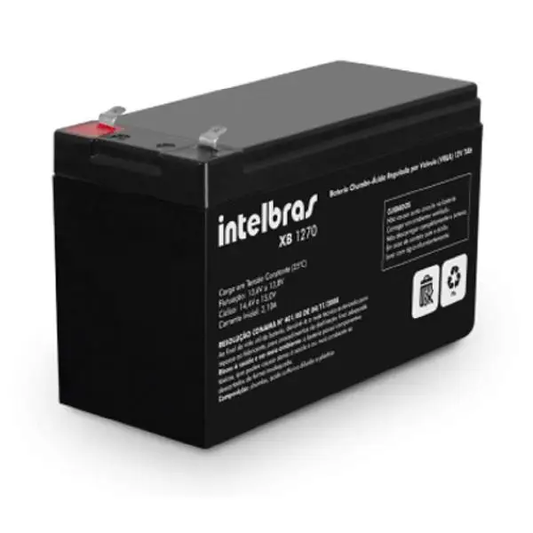 Bateria selada para nobreak VRLA 12V 7Ah, 4821000, INTELBRAS
