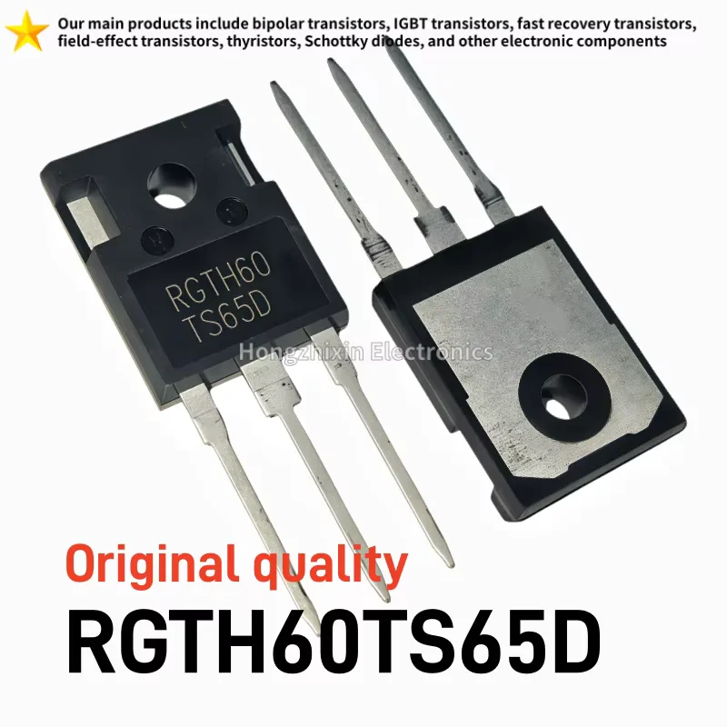 5/10PCS Original RGTH60TS65D TO247 Power IGBT 650V60A Field Stop Transistor With Freewheeling Diode For Welding Machine UPS SMPS