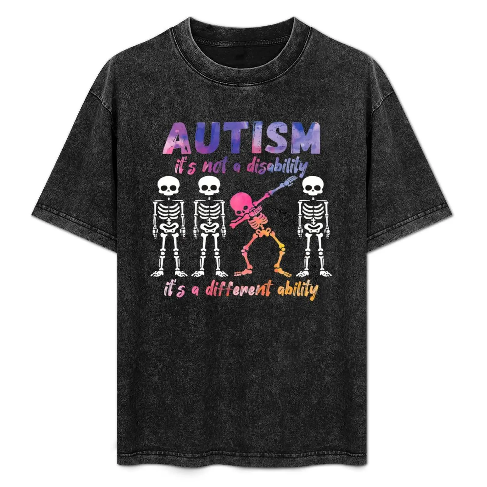 

Autism It's Not A Disability It's A Different Ability T-Shirt Breathable Basic Cotton T-Shirt