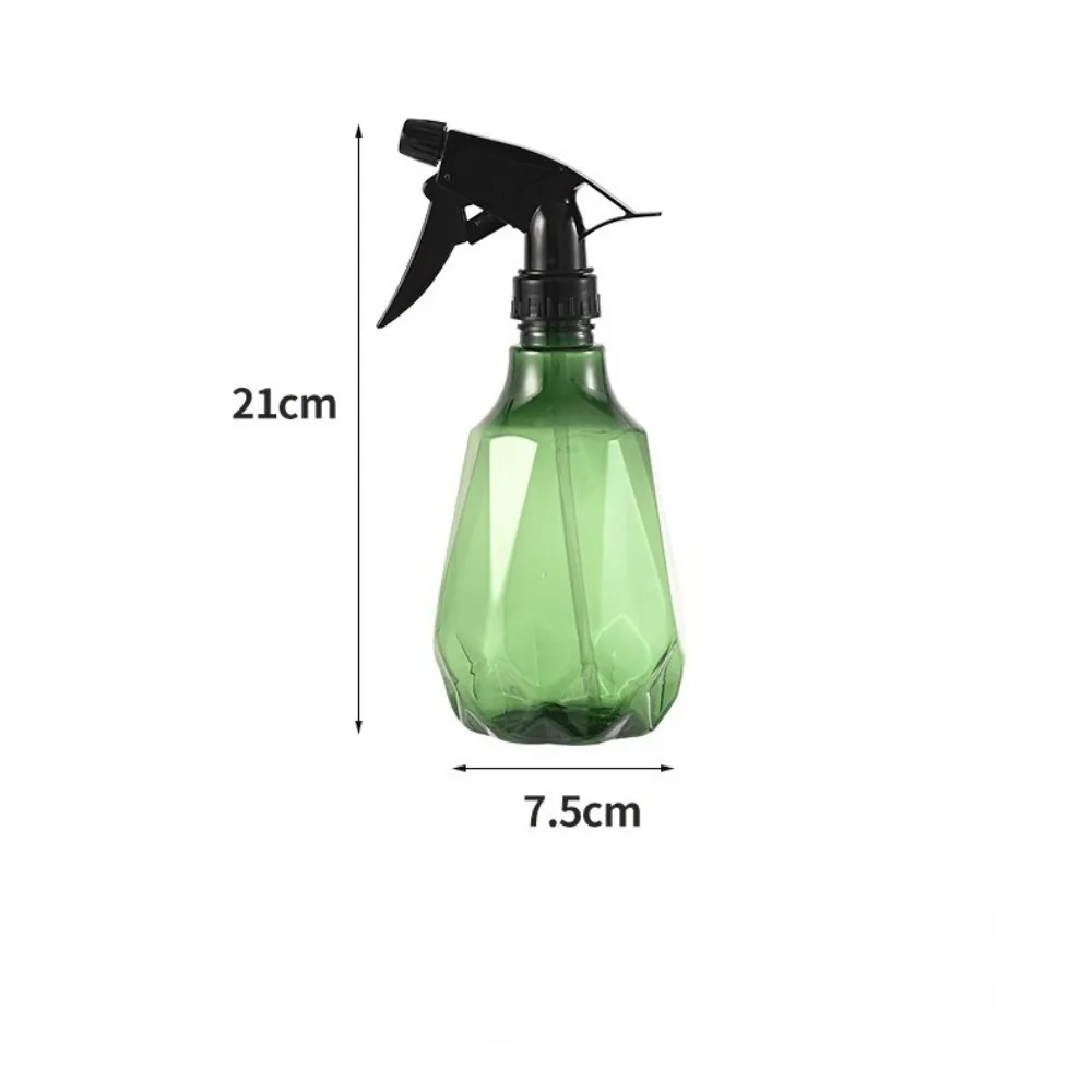 500ml Diamond Fine Mist Spray Bottle, Adjustable Nozzle Refillable Handheld Sprayer for Garden & Household Cleaning