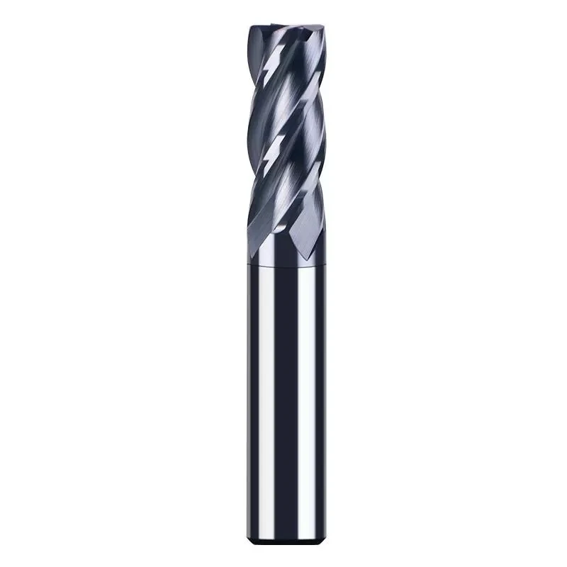 4 Flutes CNC Corner Radius End Mill HRC70 Tungsten Steel Carbide Cutter R0 5 R1 R2 for Aluminum