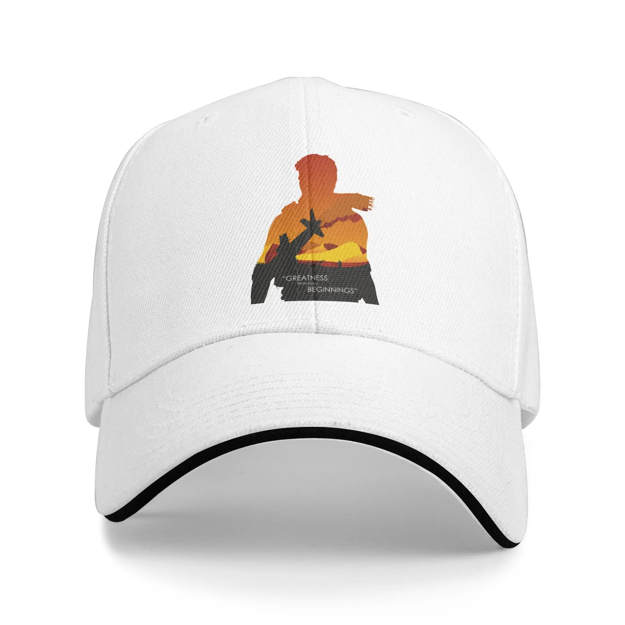 Greatness from Small Beginnings Baseball Cap Vintage Mass Effect Sandwich Caps for Men Women Adjustable Headwear Workouts