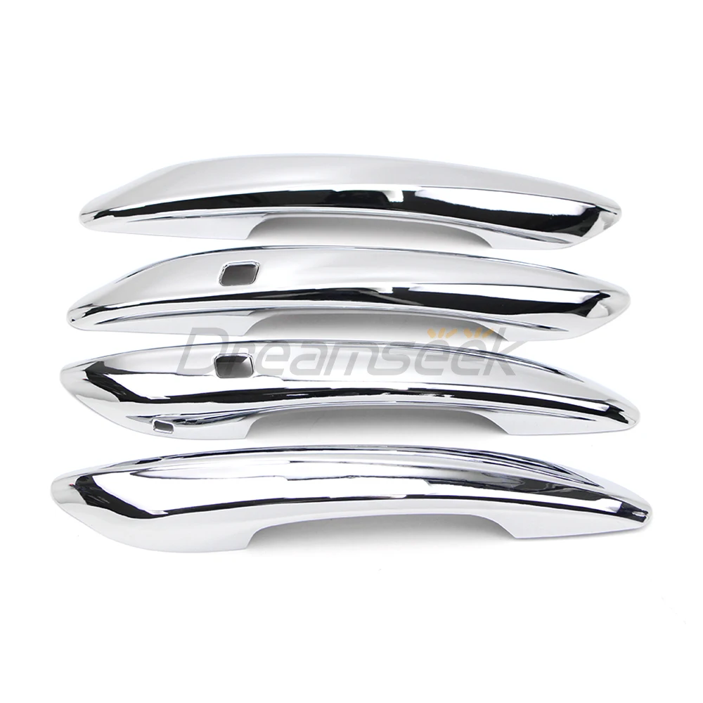 

4PCs Door Handle Cover Exterior Trim For Hyundai Elantra CN7 2021 2022 2023 Chrome Molding With 2 Smart Key Hole