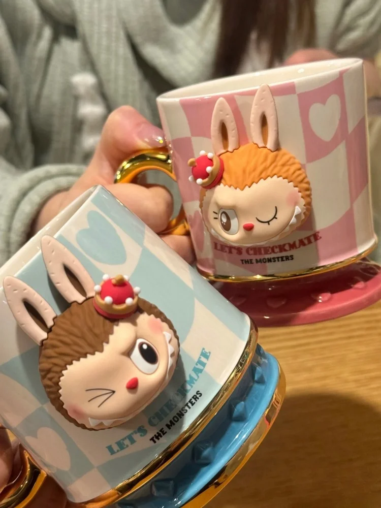 

Genuine Labubu The Monsters Chess Adventure Series Water Cup Peripheral Office Coffee Milk Mugs Couple Ceramic Surprise Gift