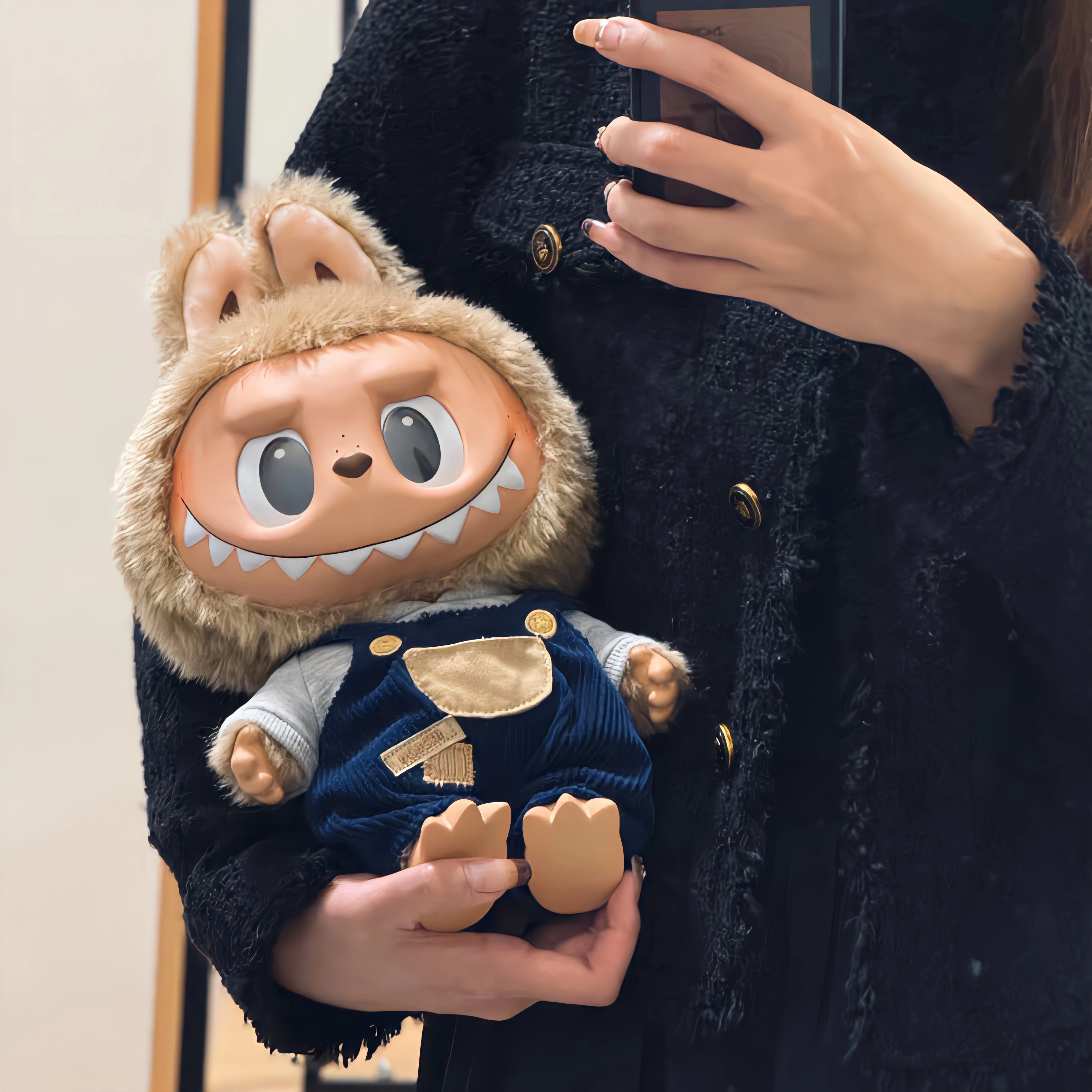 

Подлинная серия Labubu Time To Chill, виниловая милая кукла, домашняя аниме-фигурка, модель игрушки ручной работы, мультяшный декор, детская игрушка на день рождения, подарок