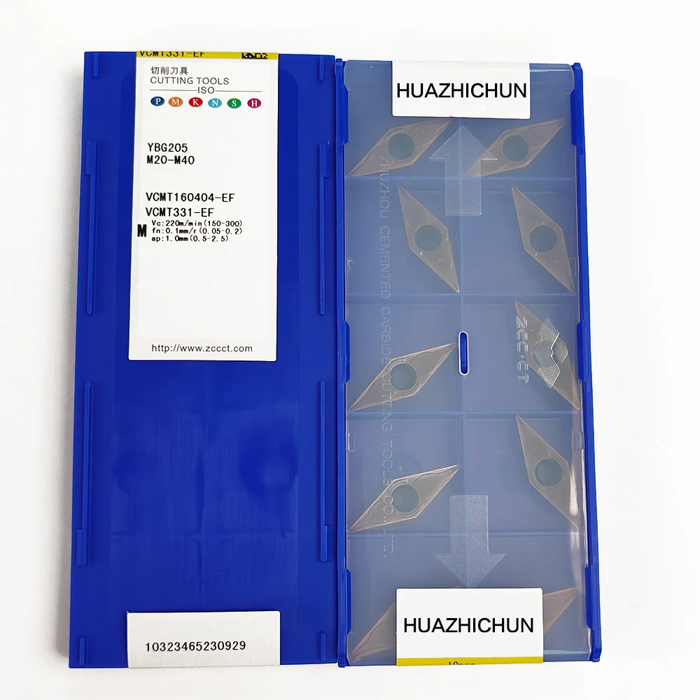 

HUAZHICHUN VСMT160404-EF YBG205 Carbide Inserts