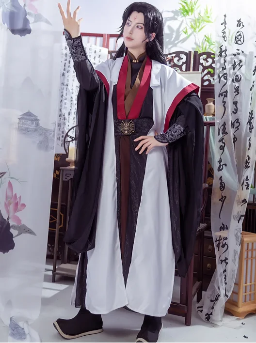 

The Scum Villain's Self-Saving System Anime Luo BingHe Cosplay Costume Ancient Costume Cosplay Wig Shoes Prop For Halloween Suit