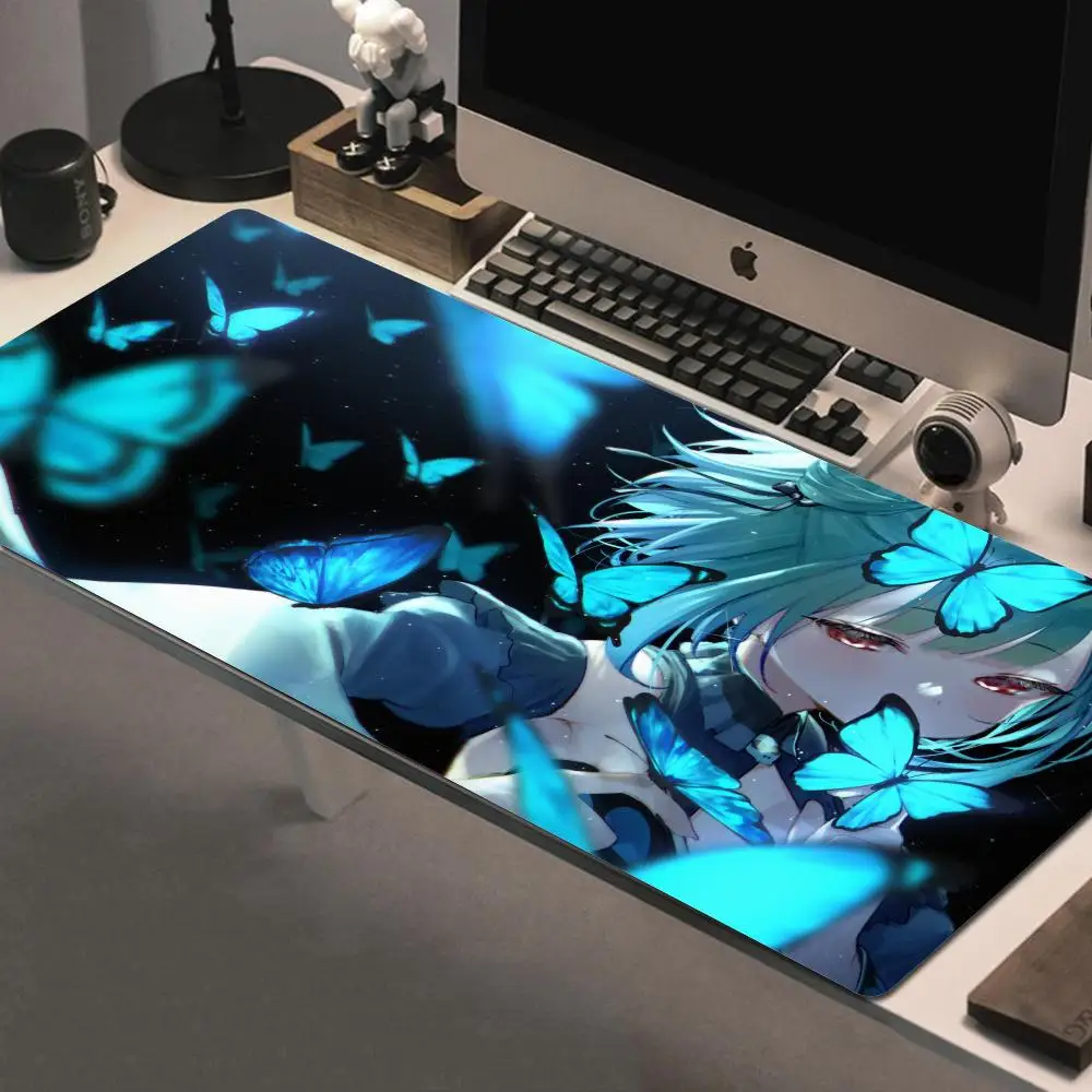 

Tapis De Souris Mousepad Uruha Rushia Hololive Girl Alfombrilla Gaming Accessories Non-slip Mouse Pad Tappetino Mouse Mausepad