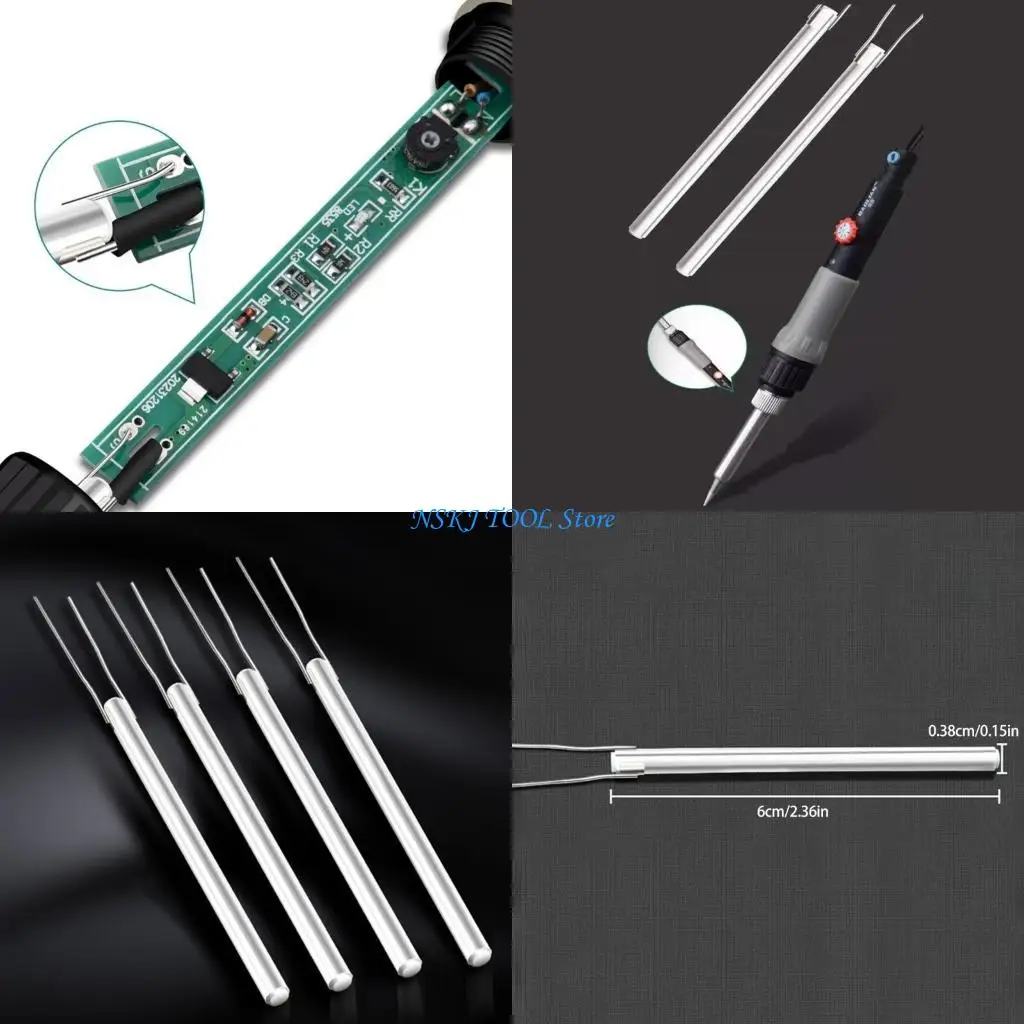 

L8RC Adjustable Temperature Electric Soldering Iron 60W Ceramic Heating Cores Heating Elementally for 936 Heating Elementally