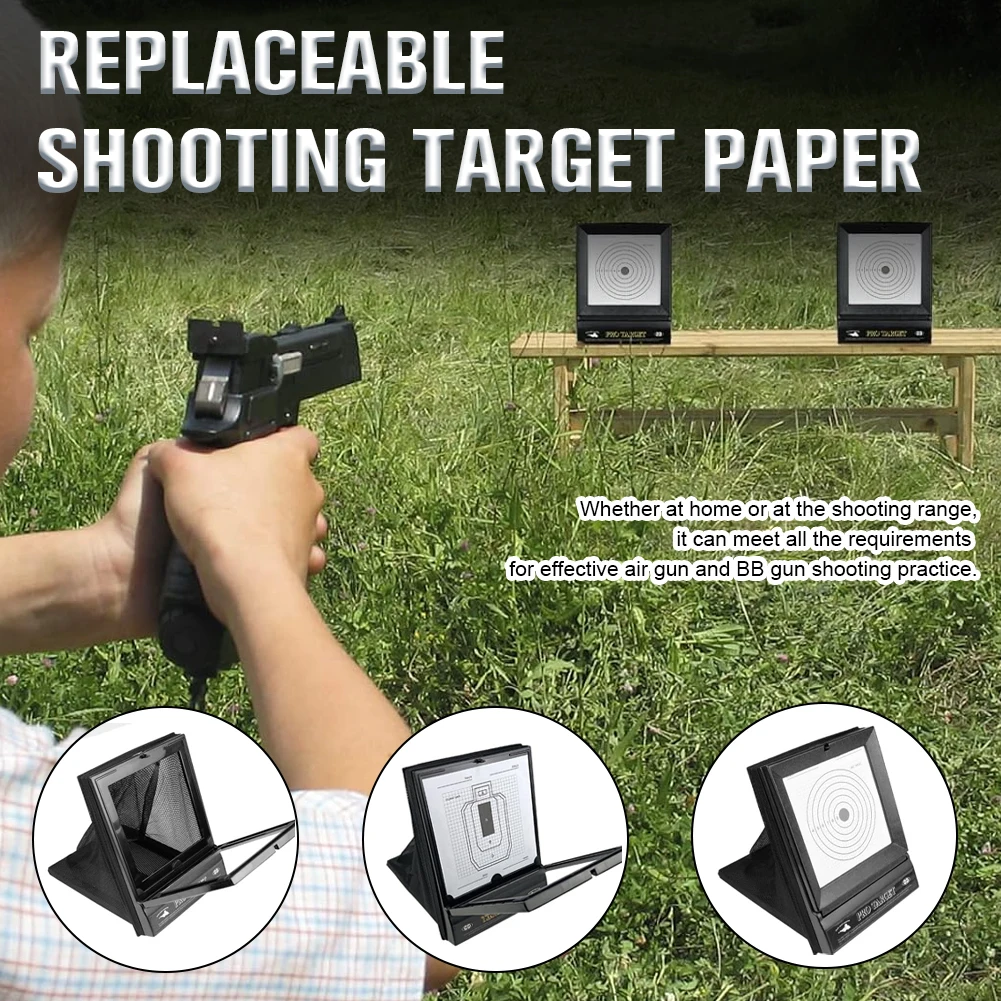 أهداف Airsoft مع 10 قطعة من أهداف المسدس الورقية المحمولة أهداف بندقية الهدف فخ الحبيبات لممارسة الرماية في الفناء الخلفي
