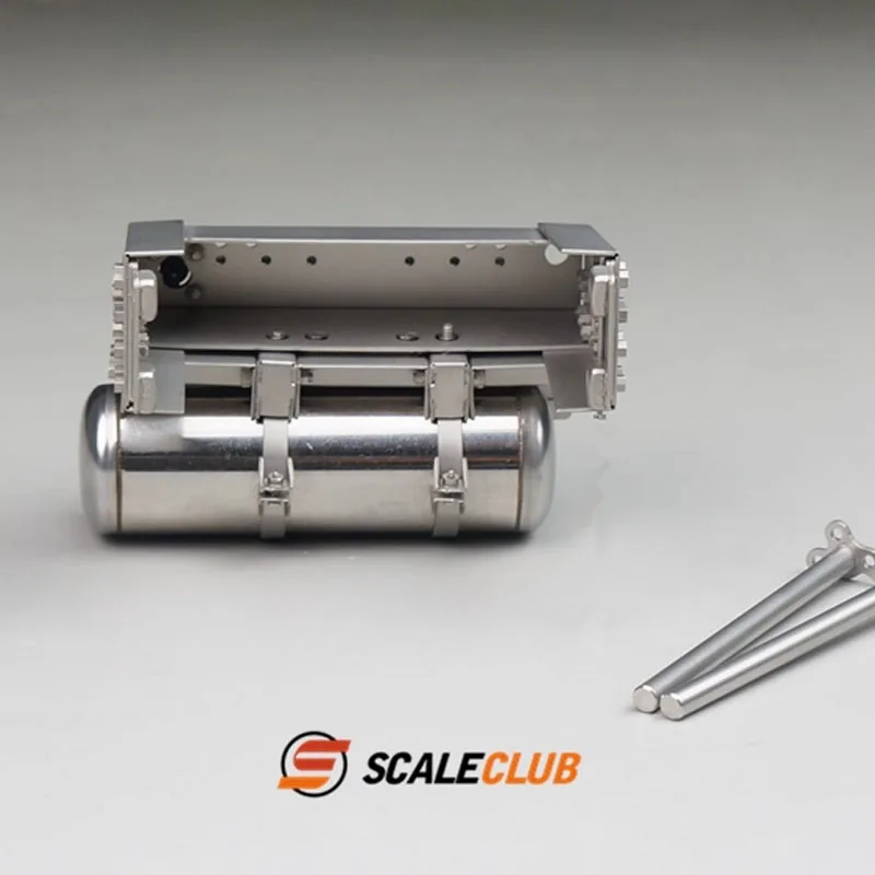 

Scaleclub 1/14 truck metal rear air tank tail beam for lesu tamiya truck model R620 R470 FH16 TGX and DIY modified truck