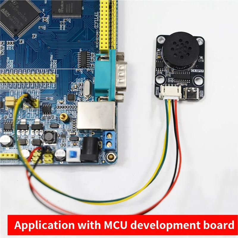 

Комплект разработки ABGI-CX-SP5T Модуль воспроизведения голоса MP3 UART Управление последовательным портом Интеллектуальная голосовая трансляция Модуль голосового воспроизведения