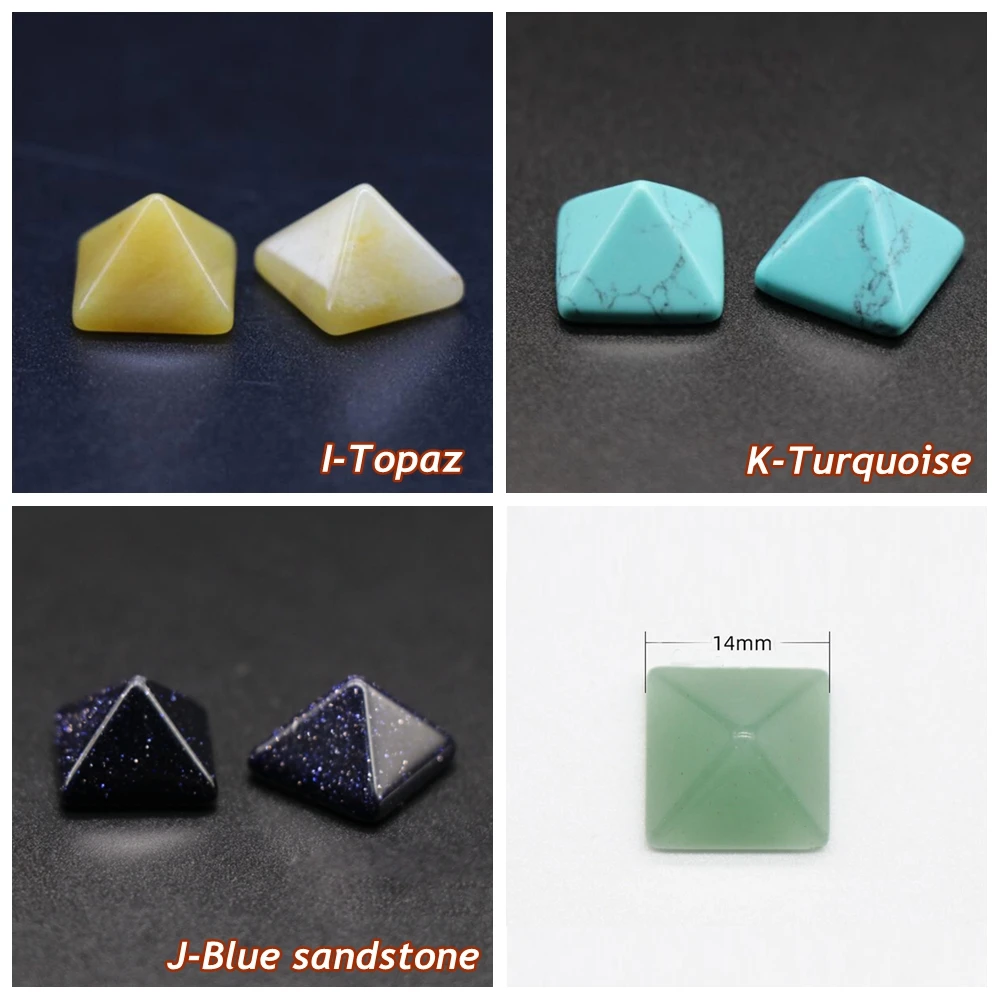 Home Statue Natural White Crystal Pyramid Pattern Healing Stone Natural Stone Healing Mini Ornament