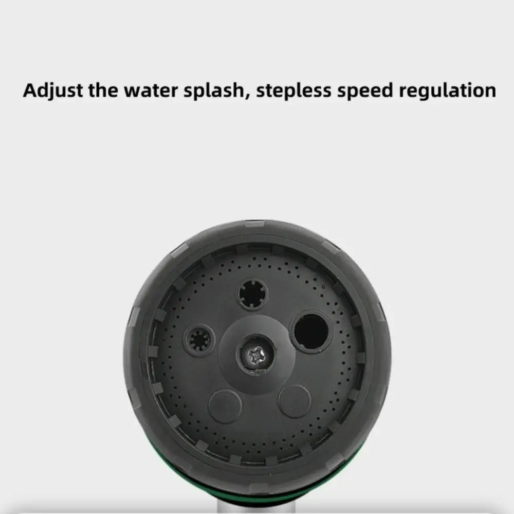 

Long Handle Garden Hose Spray Showerhead 5 Spray Patterns Comfortable Grip Adjustable Spray Nozzle Rubberized Grip