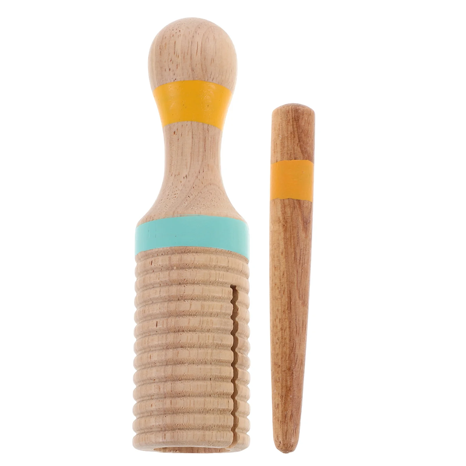 

Guiro Percussion Instrument Wooden Orff Musical For Kids Early Learning Hand Eye Coordination Classroom Home Use