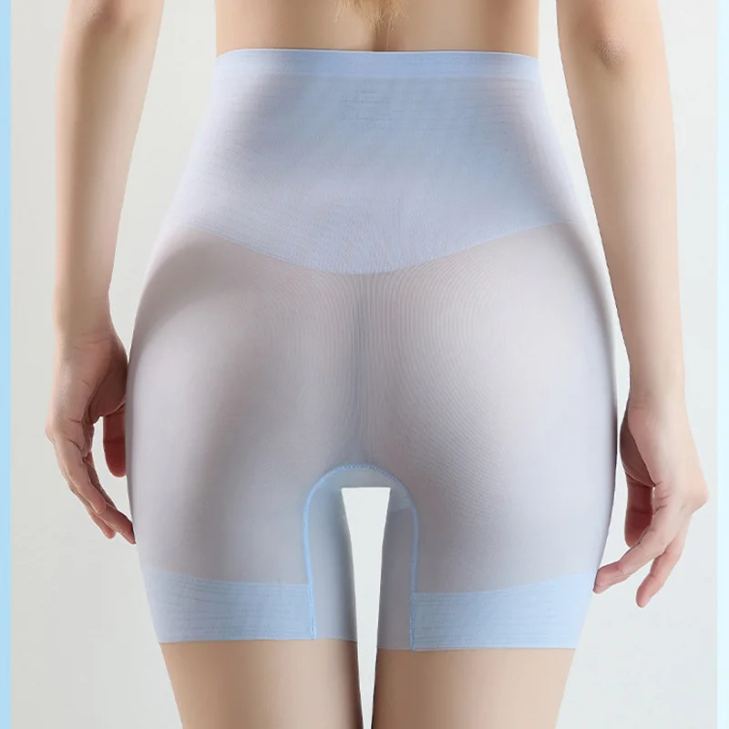 Seamless Body Shapers Women High Waist Tummy Control Shorts Butt Lifter Slimming Shapewear Ultra Thin Ice Silk Shaping Pants