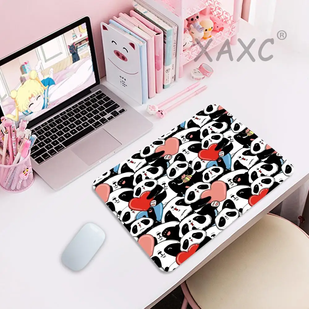

Kawaii Panda Mouse Pad Small Mouse Pad Thickened Mouse Pad Desk Pad Desktop Computer Keyboard Wireless Mouse Boy Girl Gift