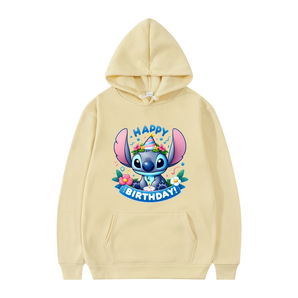

2024 Spring and Autumn Disney Stitch Couple Outfits for Men and Women Casual Sweatshirts Hooded Jackets Fashion Casual Clothes