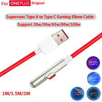 Oneplus Game Elbow Type C Cable Original 100w Super Vooc Fast Charging Kabel Usbc Warp Charge 65w One Plus 11 10 T Open Nord 3t