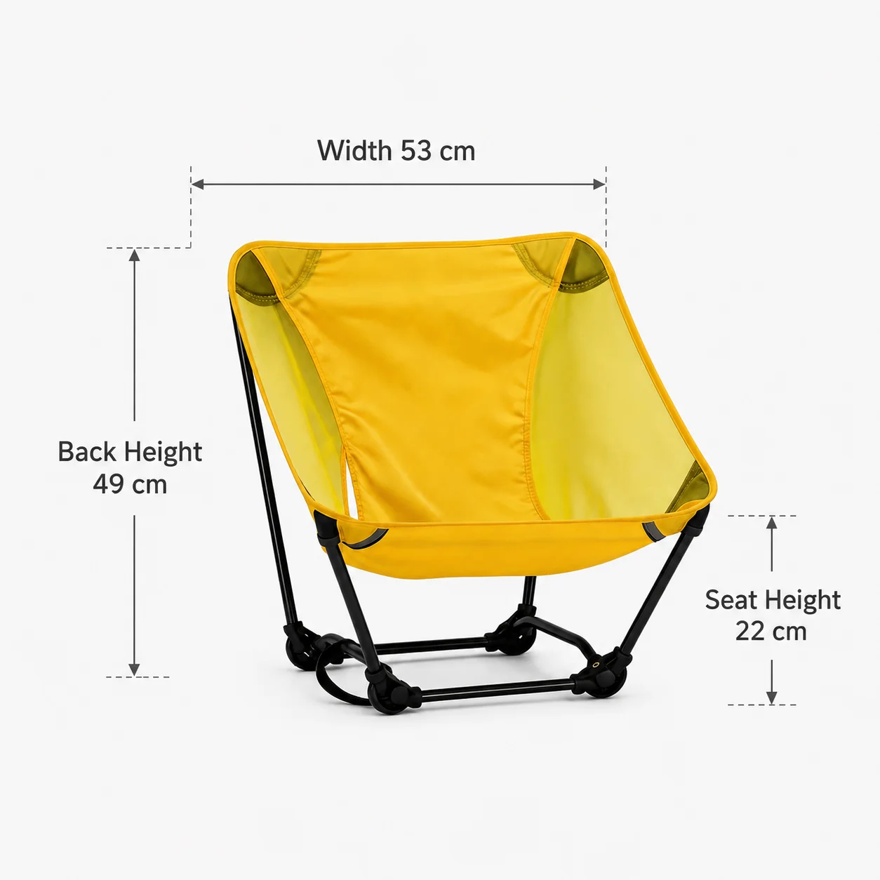 580g Ultralight Moon Chair Portable Folding Camping Chair 7001-T6 Aluminum Frame Mesh Seat for Hiking Backpacking view 2
