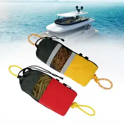 15M Throw Bag with Rope Water Rescue Throw Bag for Kayak Yacht Sailing Buoyant Emergency Safety Rope for Swimming Activities