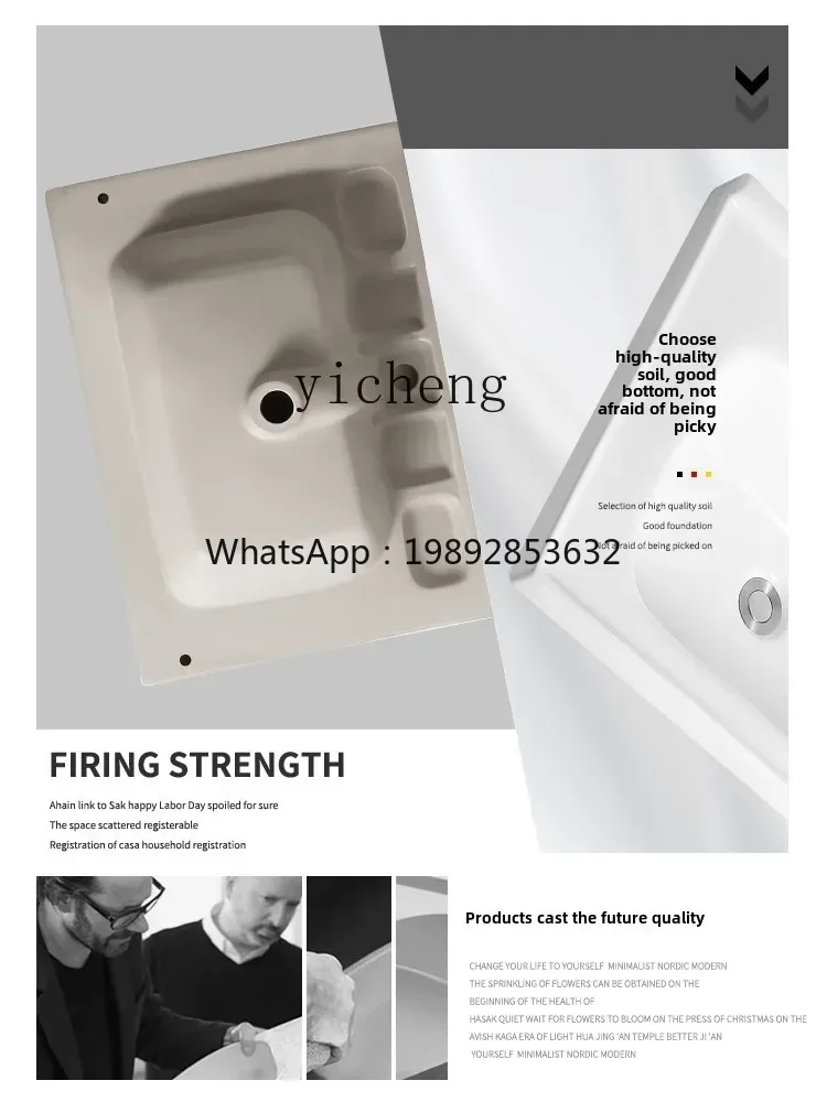 FF  integrated wash basin single  bathroom cabinet  universal toilet washbasin integrated countertop wash basin