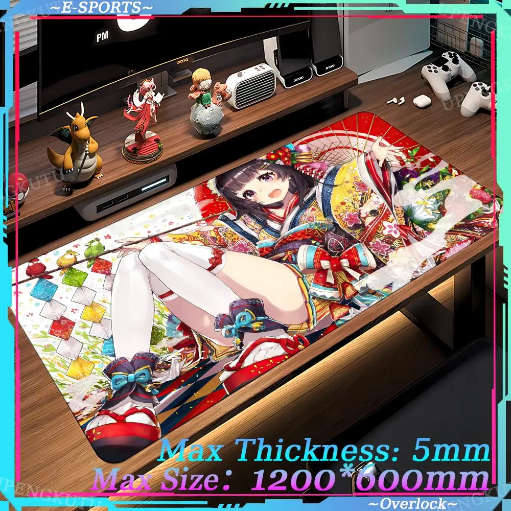 

anime girl japanese style Mouse Pad New products Oversized Computer cabinet pads Locked edge pads art