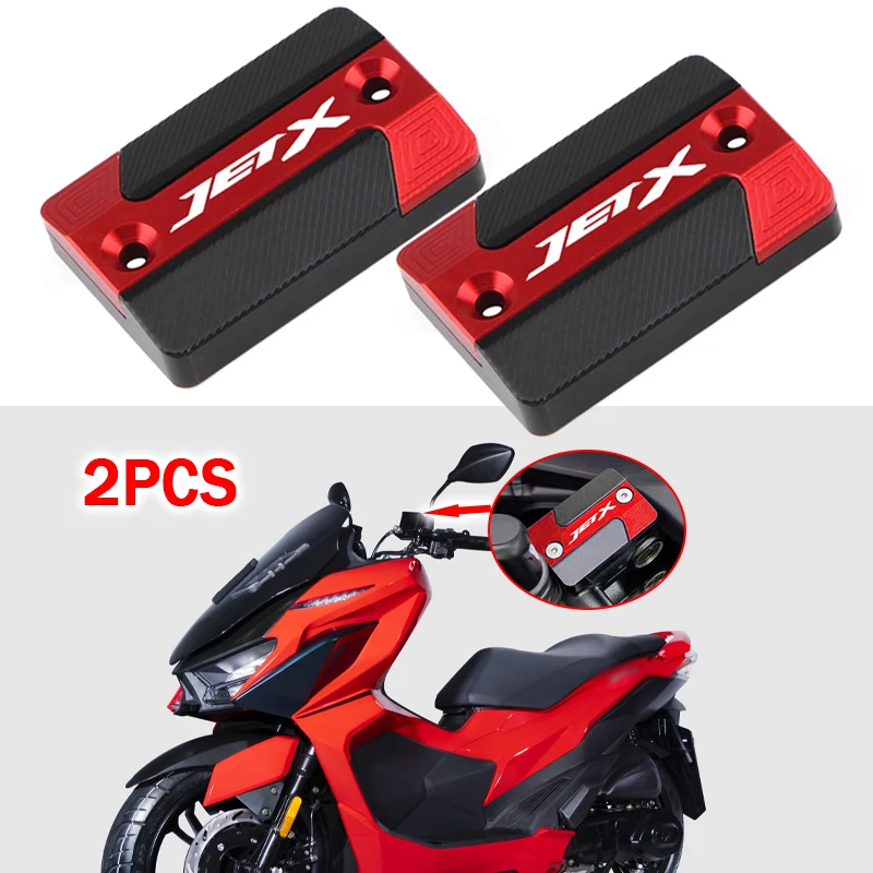 Fit For SYM JET X 125/150/200 Motorcycle Front Brake Fluid Reservoir Cover Brake Master Cylinder Cover Tank Oil Cup Cap