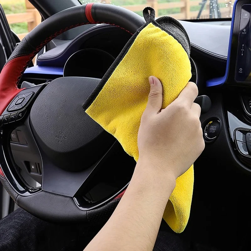 

10 шт., полотенца для мойки автомобиля, высокопоглощающие чистящие полотенца из микрофибры, утолщенная мягкая ткань для мытья автомобиля, сушка, ткань для ухода за автомобилем, чистка