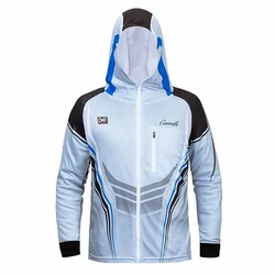 Summer Long Sleeve Anti-UV Comfortable Men's Sublimation Jerseys High-Quality Fishing Clothing Fishing Hoodie