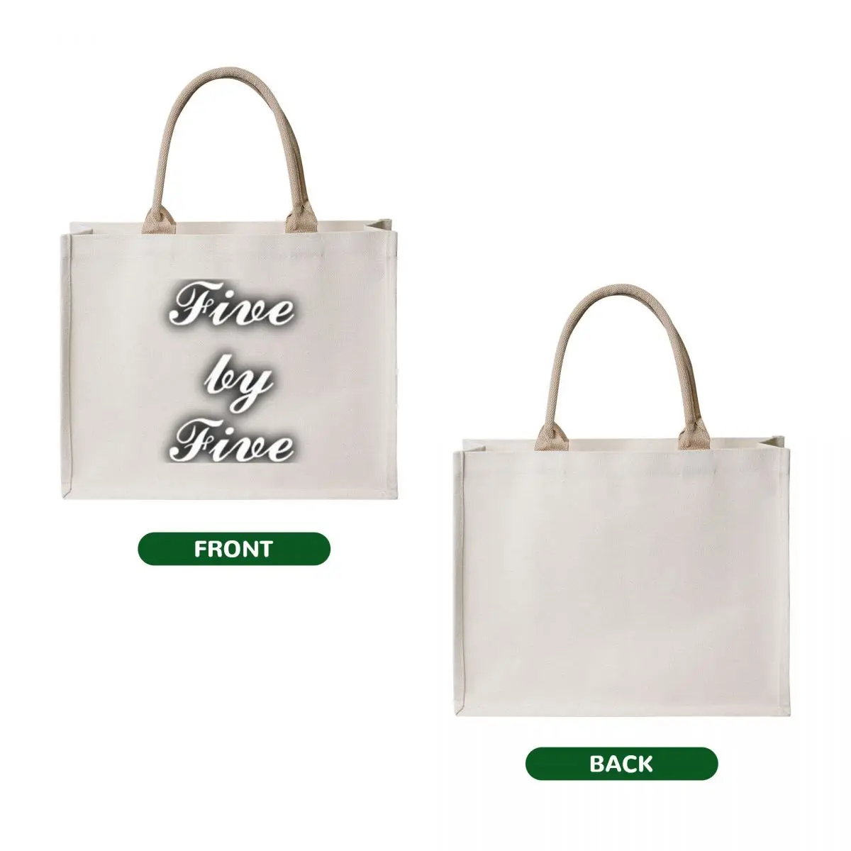 Five by Five Tote Bag the tote bag free delivery bags eco pack Shopping bags
