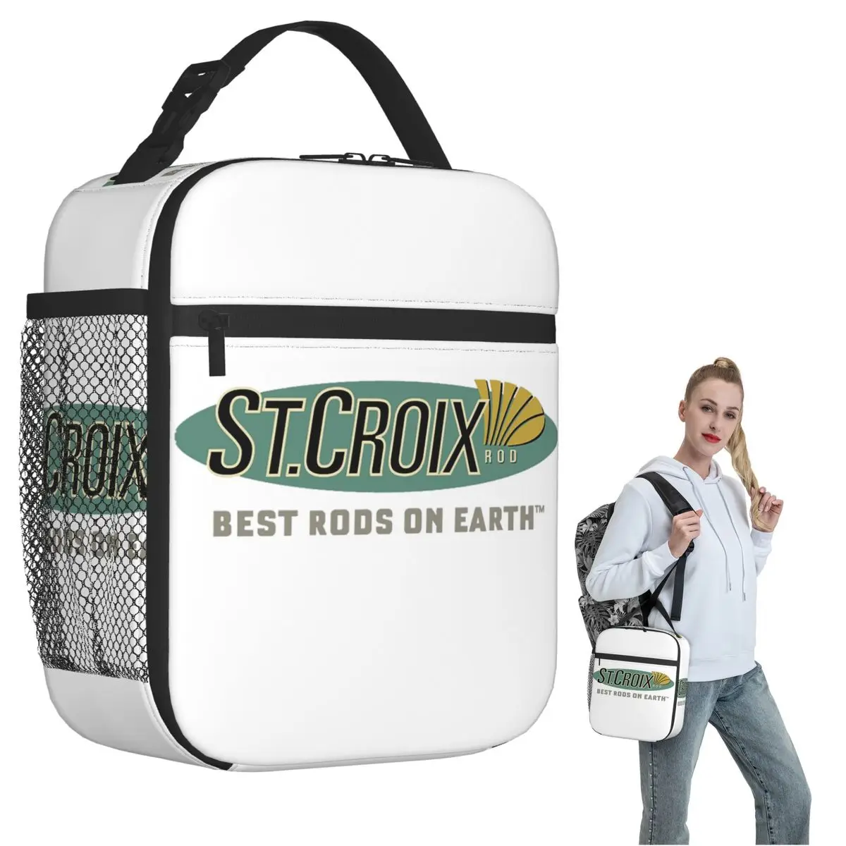 

Life Love St Croix Merch Insulated Lunch Bag for Women Children Portable Food Boxes Thermal Lunch Box Tote