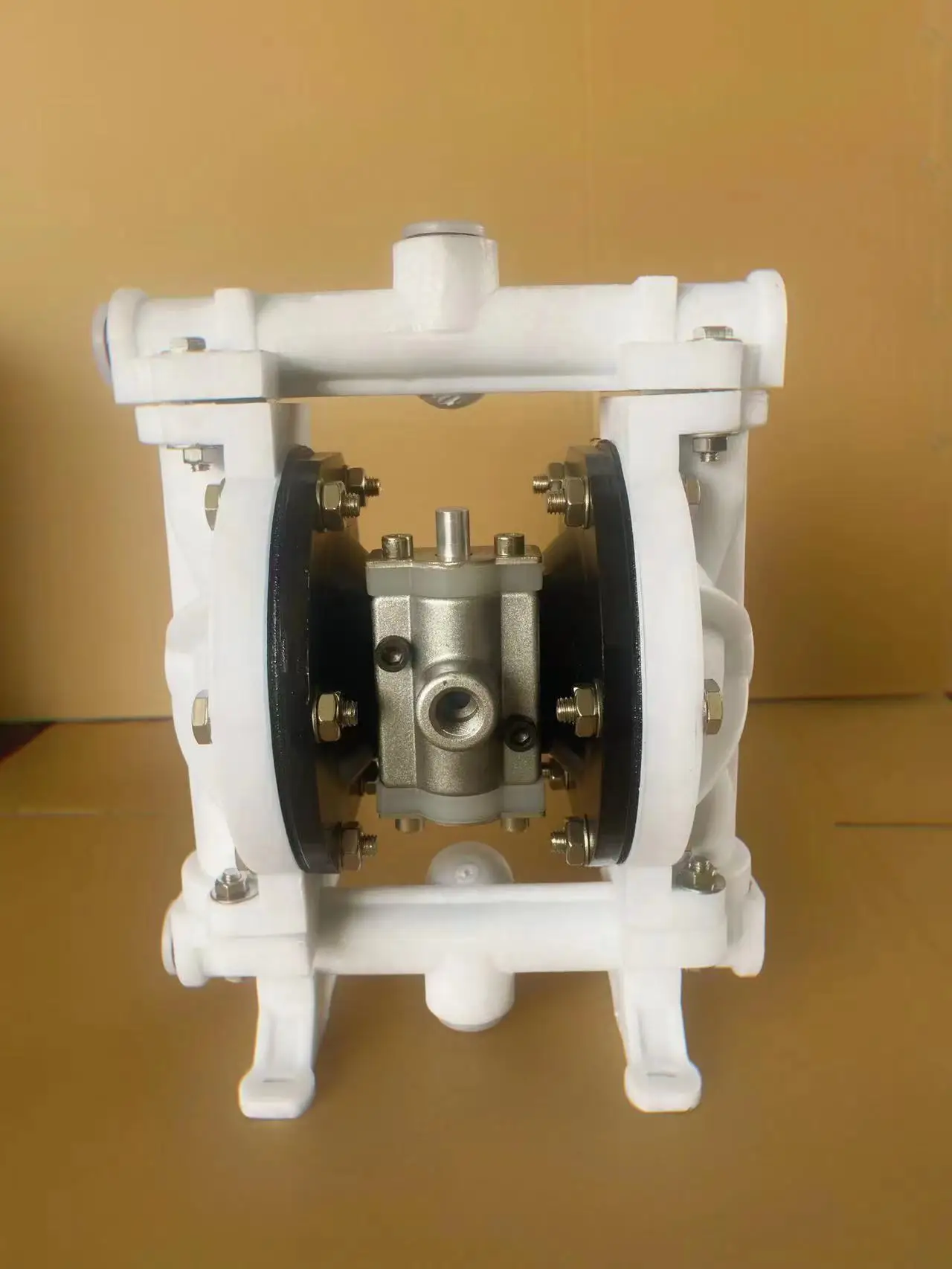 Large Stock QBY-15 PP Pneumatic Diaphragm Pump Small Size Acid Water Pump 16L/Min 50Meter 1/2" Corrosion resistance