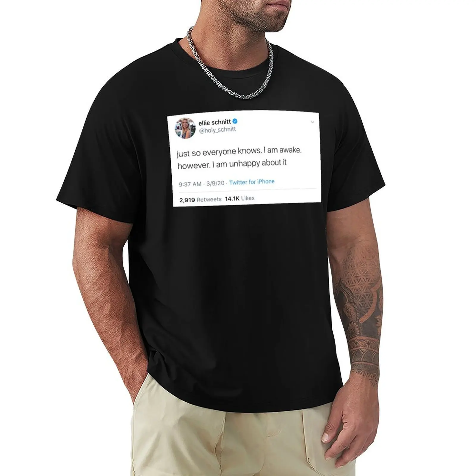 Funny tweet T-Shirt hippie clothes customs design your own baggy shirts mens graphic tshirts