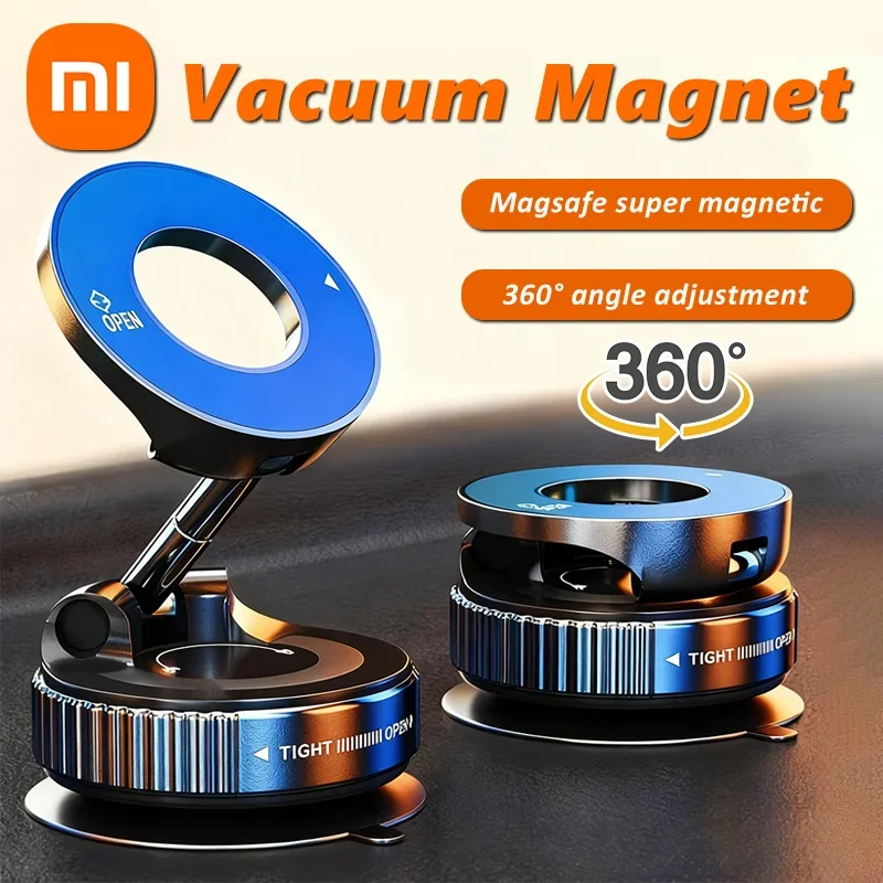 حامل هاتف السيارة المغناطيسي Xiaomi، كوب شفط قوي، حامل هاتف مفرغ 360 درجة °   حامل هاتف للسيارة قابل للتعديل والطي