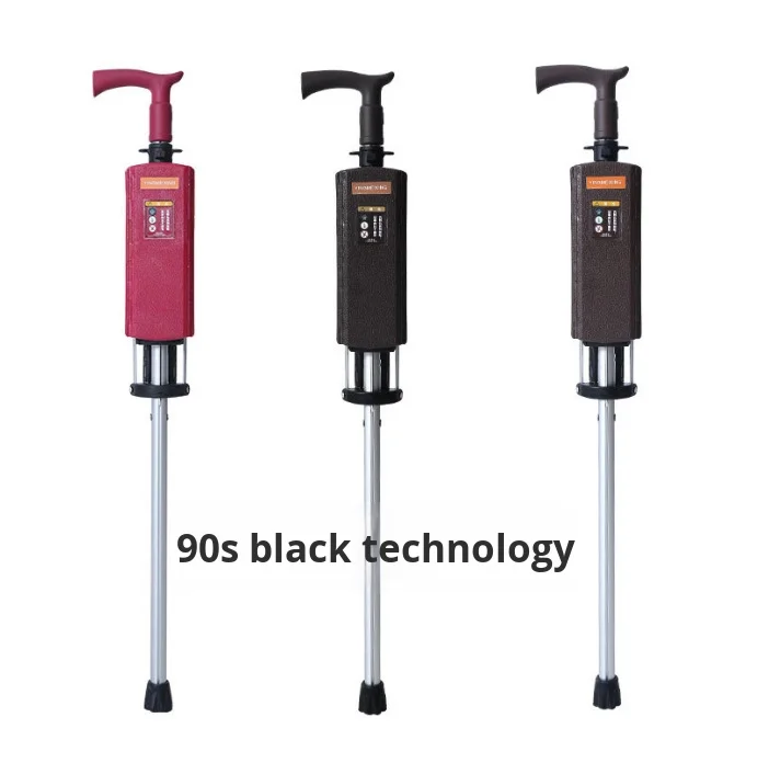 

Полностью автоматический умный складной табурет-костыль с одной кнопкой, открывающийся/закрывающийся для пожилых людей, путешествий на открытом воздухе, пеший туризм, электрический складной костыль