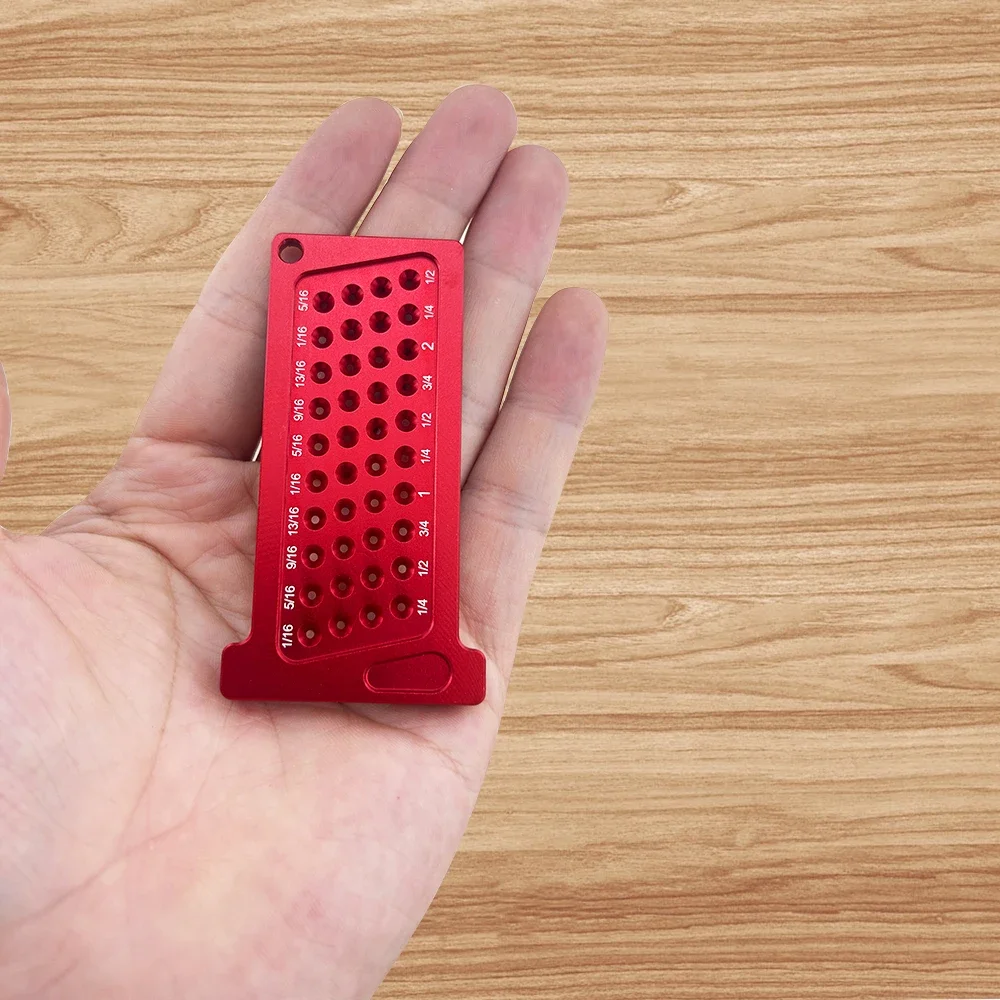 Measuring Tools Precision T-type Hole Ruler Aluminum  Ruler Woodworking Metric/Inch Mini  Crossed-out Hole Scribing Tool