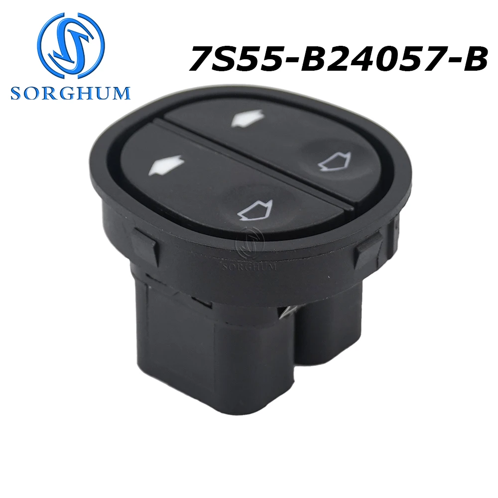 

SORGHUM 7S55-B24057-B For Ford Fiesta Fusion KA Puma Transit Connect Electric Power Window Lifter Switch Driver Control Button