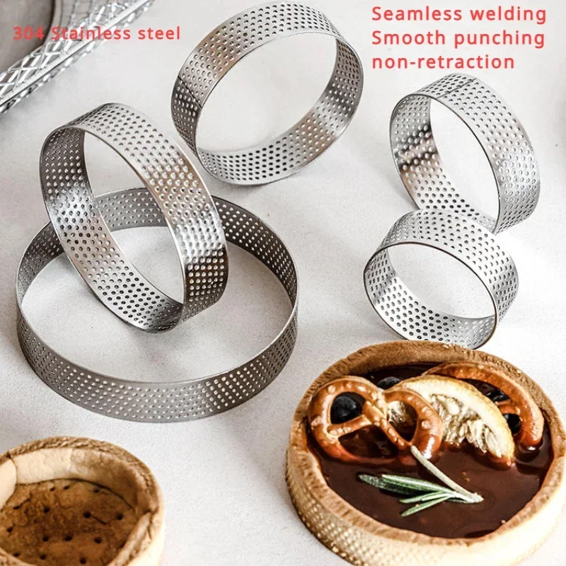 

Pastry Cake Baking Molds Base Circle Ring Cookie Cutters Bakeware Measuring Tools Scales Kitchen Utensil Accessories 4/5/6/7/8cm