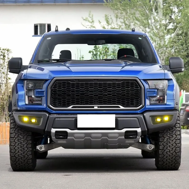 فورد رابتور F150 2016-2020 ضوء النهار الجري تعديل الجبهة الضباب مجموعة مصابيح أحادية اللون أبيض/أصفر ضوء 1 زوج