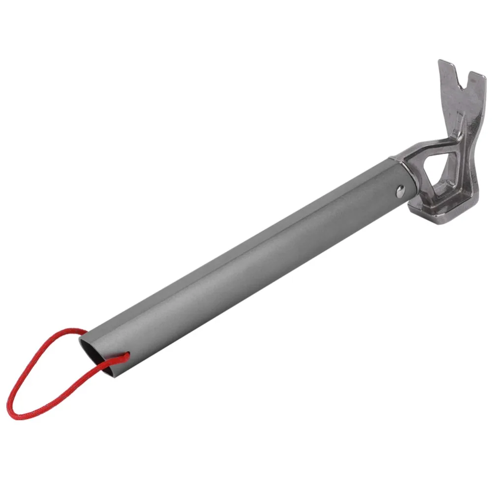 

Durable Aluminum Alloy Camping Hammer Portable Heavy Duty Tent Stake Hammer Gray Camping Claw Hammer Backpacking