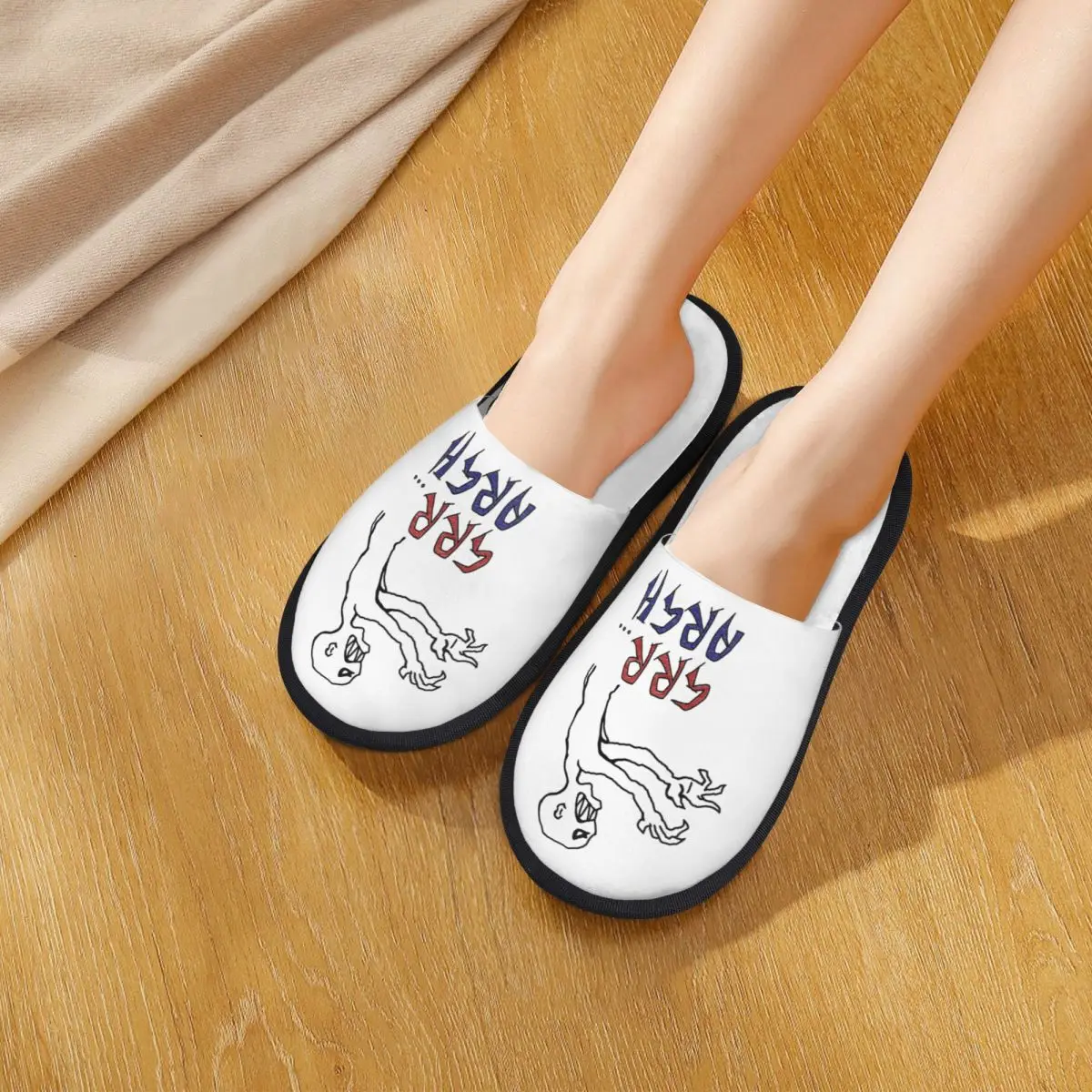 Custom Grr...argh With Colour Slippers Memory Foam Warm Soft Women House Slipper Indoor Cozy Shoes