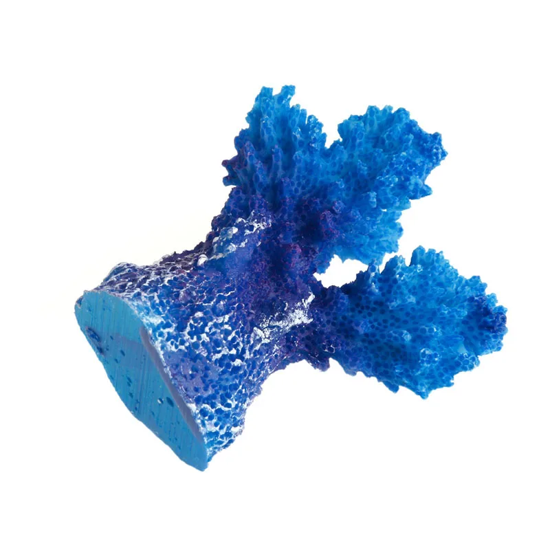 Decoração aquário F92B Pequenos ornamentos coral polirresina peixe para tanques resin artificial Co