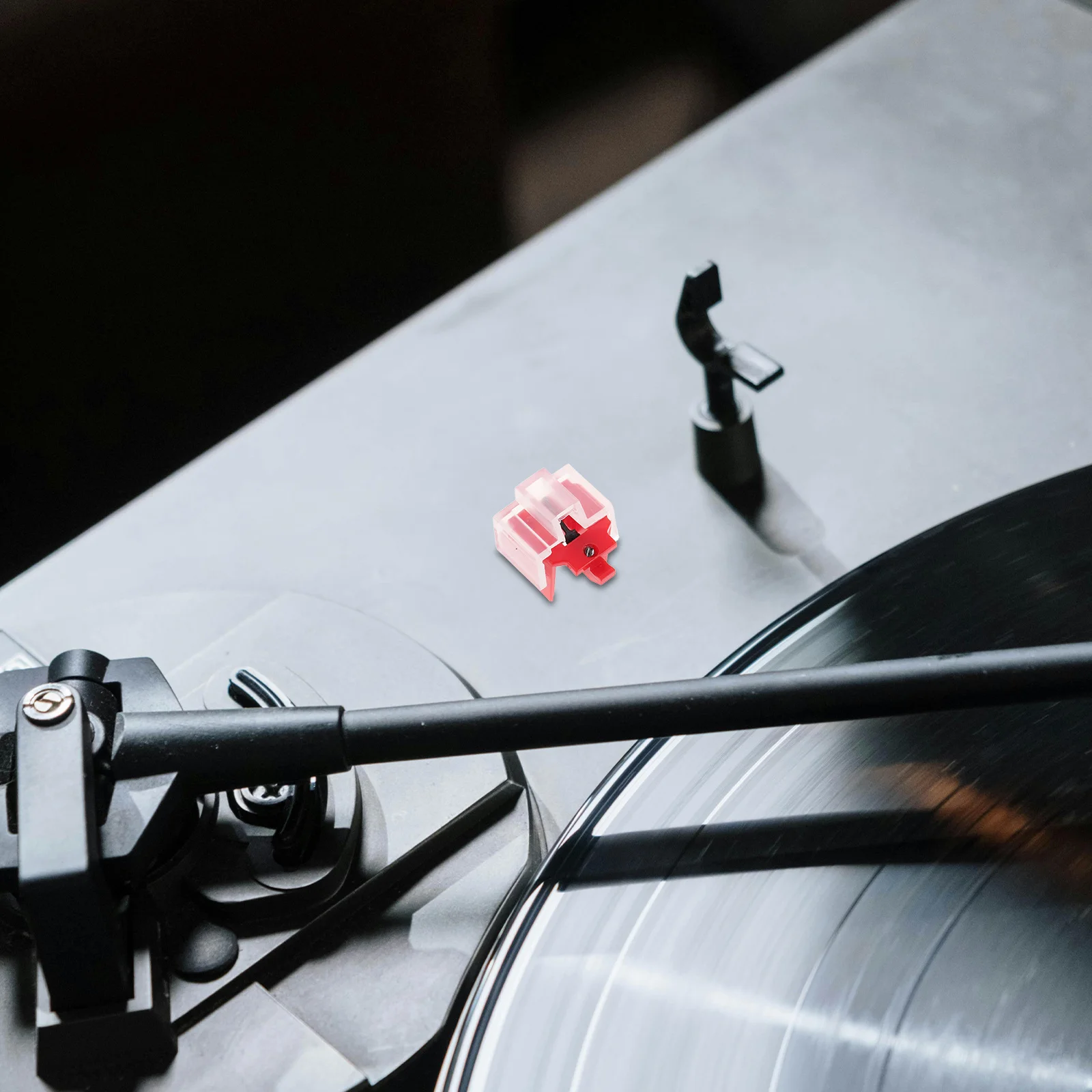 Replacement Stylus for Turntable Cartridge Record Player Needle Vinyl Records Phonograph Needle Red Conical Tip High-Fidelity