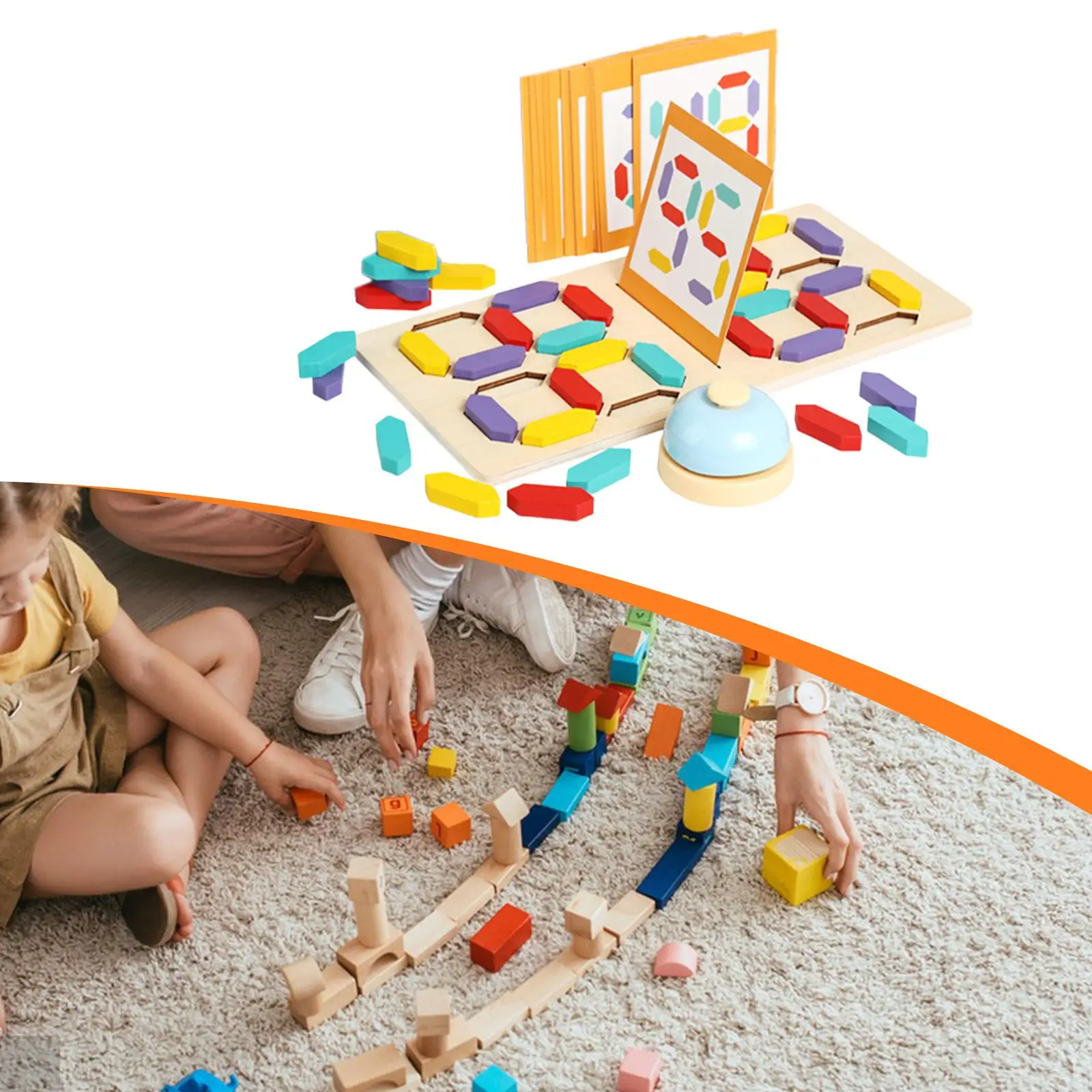 Puzzle de cognition des nombres pour enfants, pour garçons et filles de la maternelle de 1 2 3 ans