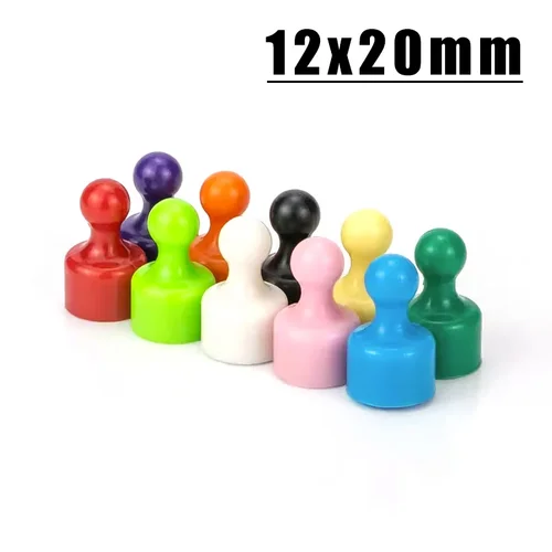 Chinchetas magnéticas de neodimio súper fuertes, chinchetas con ventosa N52, imanes para nevera, Pin de empuje, pizarra blanca para refrigerador, 5/10/15/20/25 Uds.